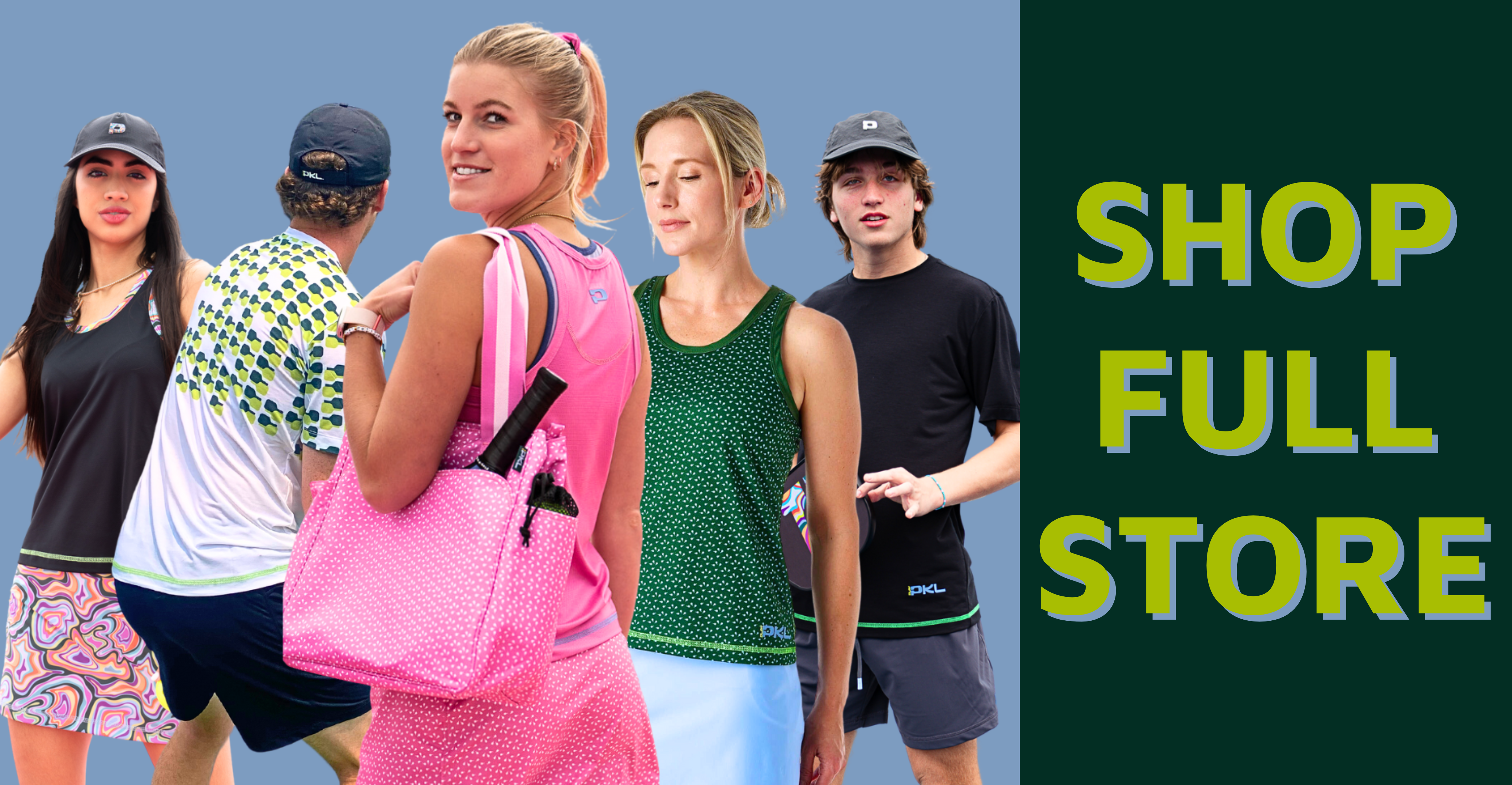 Pickleball apparel, pickleball equipment and pickleball accessories by Play-PKL