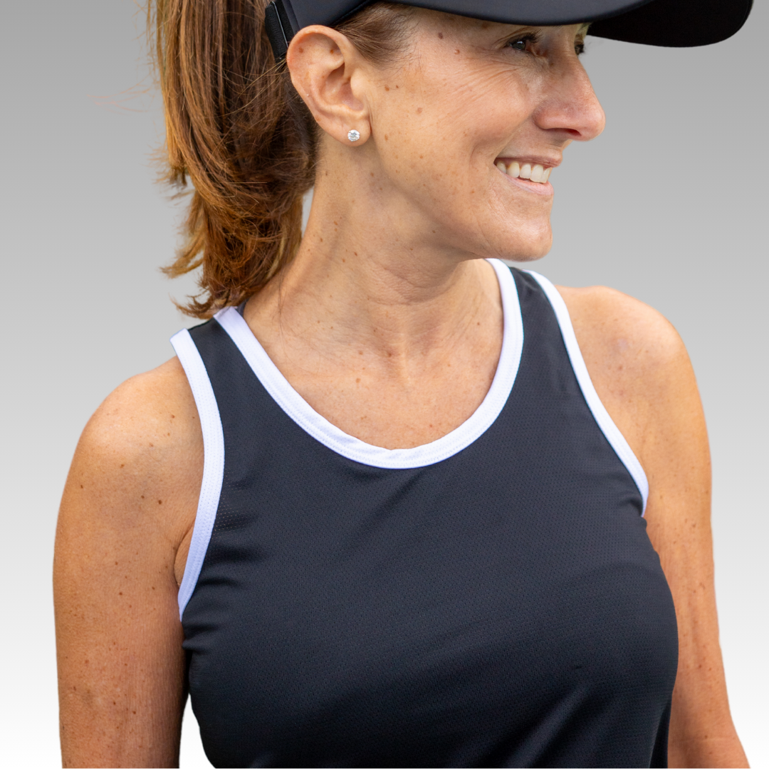 black tank top