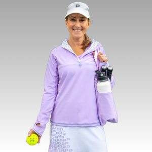 purple golf outfit