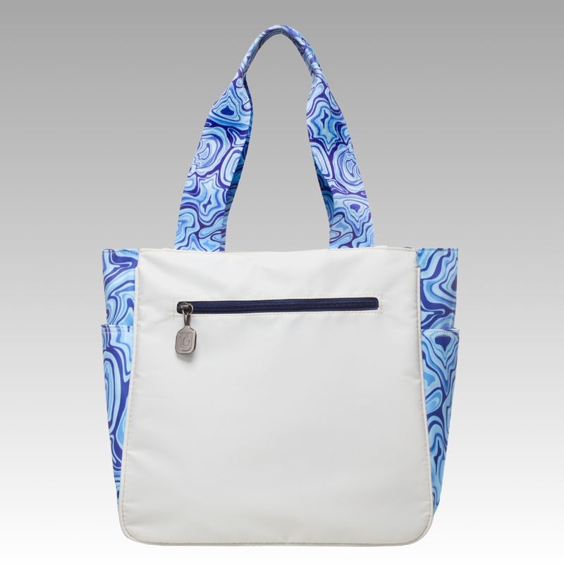 White with Blue Geode