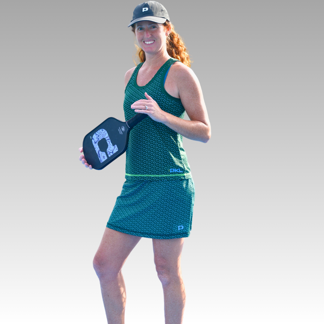 Green Confetti Tank & Skort