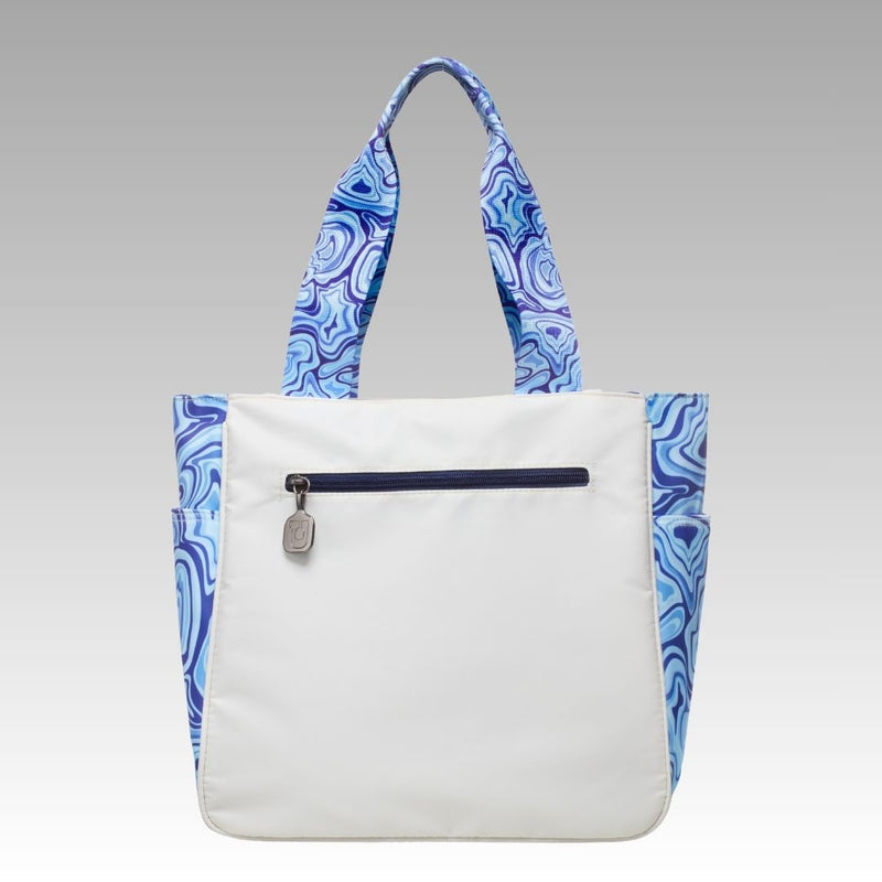 White with Blue Geode