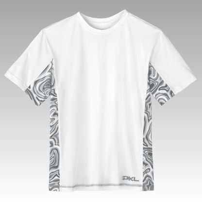 white crew neck t-shirt