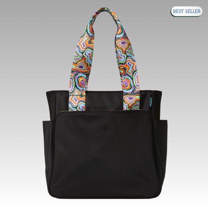 Black Lulu tote with best seller badge