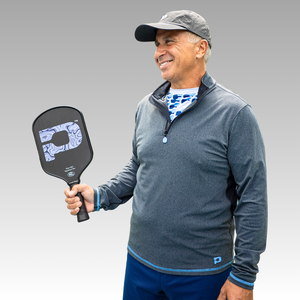 Grey Cap with Grey Quarter Zip