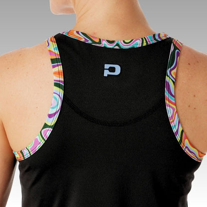 Black Pretty Tank With Geode