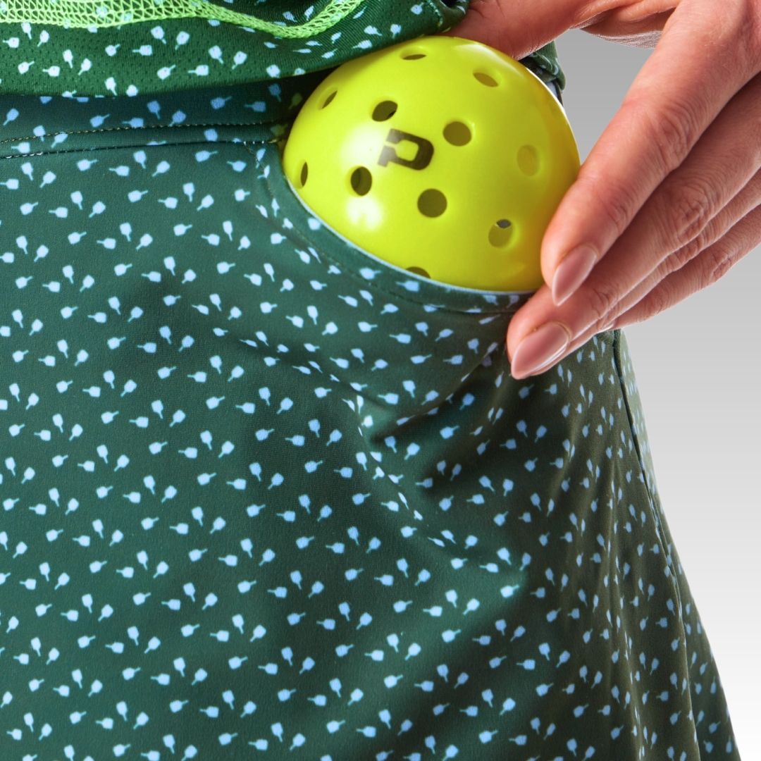 GREEN CONFETTI with pickleball