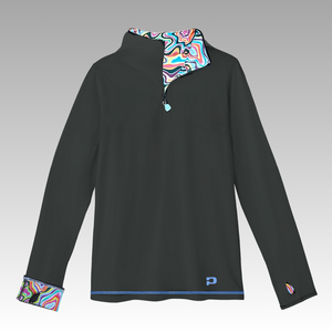 Navy long sleeve sports shirt